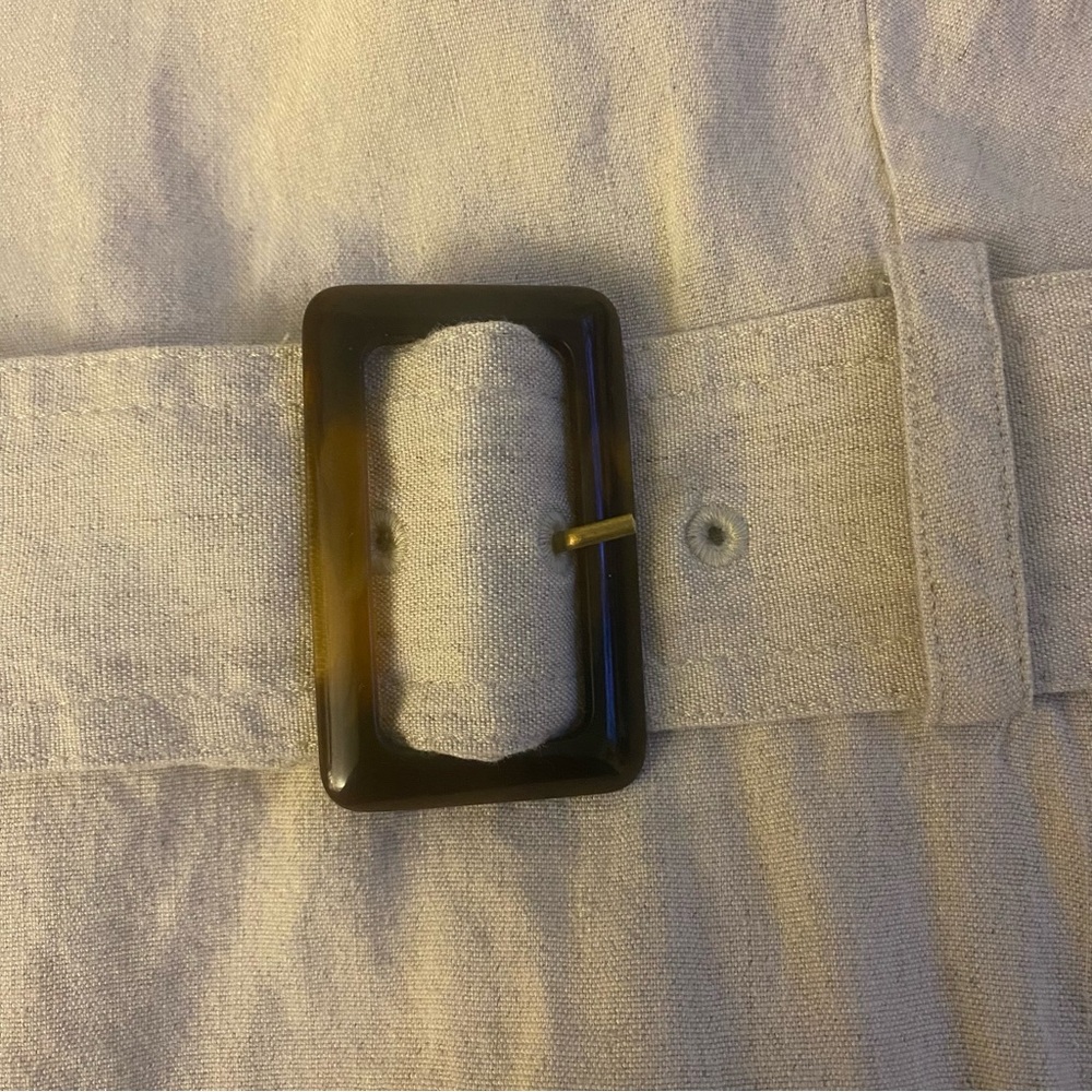 CLUB MÓNACO SIDE BUTTON LINEN DRESS 2 GUC - Picture 7 of 10